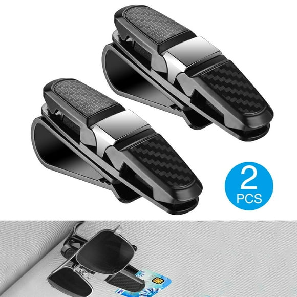 Sunglasses Holder Clip Hanger Eyeglasses Mount Black HengKe 2 Pieces Glasses Holder for Car Sun Visor Double-Ends Clip and 180 Degree Rotational Car Glasses Holde with Ticket Card Clip Sunglasses Holder Clip Hanger Eyeglasses Mount Black HengKe 2 Pieces Glasses Holder for Car Sun Visor Double-Ends Clip and 180 Degree Rotational Car Glasses Holde with Ticket Card Clip